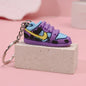 3D Sneaker PVC Shoe Keychain Colorful Miniature Design 6pcs 11