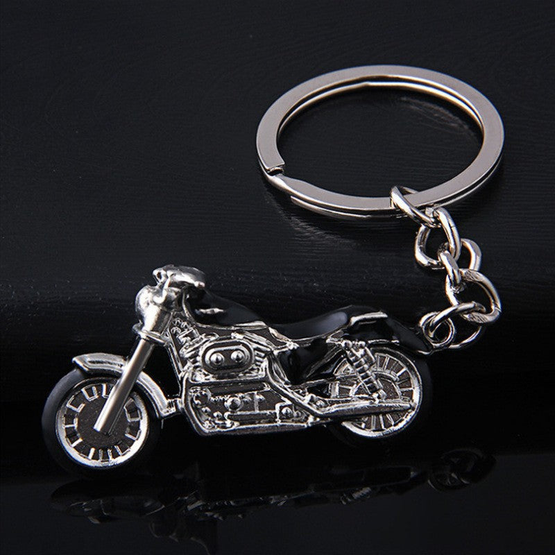 Metal Motorcycle Keychain Classic Bike Design Zinc Alloy 6