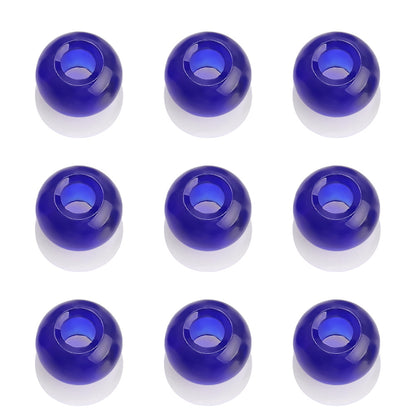 Glass Spacer Beads 14mm Colorful Smooth Large Hole 20pcs 6