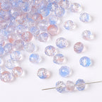 Czech Glass Beads Faceted 7 8mm Gradient Pastel Colors 50pcs 2