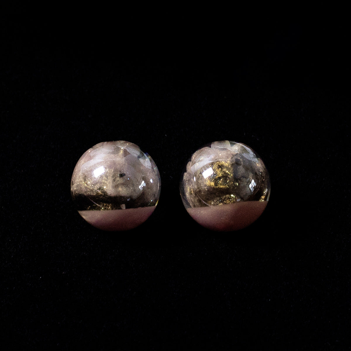 Clear Nine-Tailed Fox Resin Beads 16mm Round Mixed Colors 10pcs 10