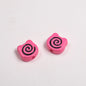 Painted Spiral Bear Acrylic Beads 11mm Colorful Glossy 50pcs 13