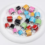 Plating Acrylic Beads 17-20mm Cola Can Design Colorful 10pcs 3