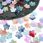 Czech Glass Beads Cherry Blossom 10mm Iridescent Pastel 50pcs 6