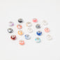 Acrylic Round Spacer Beads 14mm Ink Imitation Ceramic Large Hole 50pcs 17