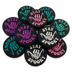 Silicone Focal Beads Phantom Finger Skeleton Hands Stay Spooky Text 20pcs 2