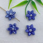 Camellia Ceramic Beads 17mm Glazed Multicolor Flower 10pcs 16