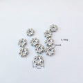 Stainless Steel Snowflake Spacer Beads 3-6mm Gold Tone 100pcs 4