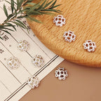 Alloy Heart Bead Caps 8mm Zinc Tibetan Spacer Beads 200pcs 2