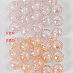 Shimmer Butterfly Inside Round Resin Beads 16mm Mixed Colors 20pcs 5