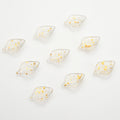 Czech Glass Beads Sunflower Leaf 16 x 23mm Multicolor Petal 20pcs 6