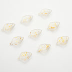 Czech Glass Beads Sunflower Leaf 16 x 23mm Multicolor Petal 20pcs 6