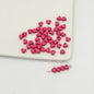 Heart Metal Beads 6mm Puffy Glossy Pastel Colors 50pcs 8