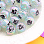 Hand-Painted Halloween Pumpkin Ghost Acrylic Beads 16mm 17