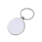 Sublimation Blank Metal Keychain Zinc Alloy Rectangle Heart Circle 5