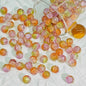 Crackle Glass Beads Round 10mm Transparent Mixed Colors 50pcs 77