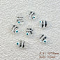 Hand Painted Fish Enamel Glass Beads 10x14mm Translucent Colorful 1pc 10