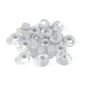 Clear Two-color Pony Beads 9mm Translucent Mixed Colors 200pcs 18