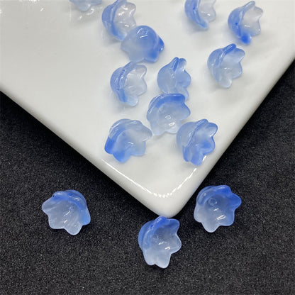 Czech Glass Beads Flower Bud 6 10mm Soft Pastel Colors 100pcs 4