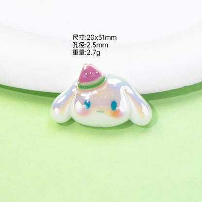 Fruit Sanrio Series Resin Beads Playful Iridescent 20pcs 9
