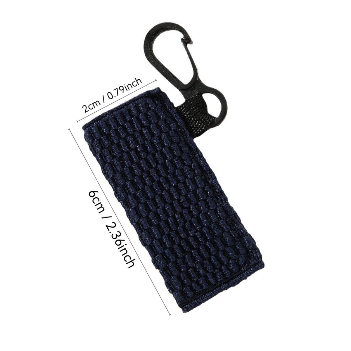 Crochet Chapstick Holder Keychain Fabric Colorful Soft 3pcs 7