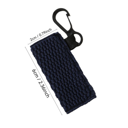 Crochet Chapstick Holder Keychain Fabric Colorful Soft 3pcs 7