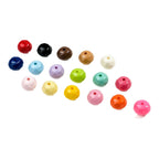 Acrylic Faceted Spacer Beads 8mm Baking Painted Solid Color 50pcs 5