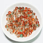 Czech Glass Beads Round 8mm Glossy Translucent Mix 100pcs 14