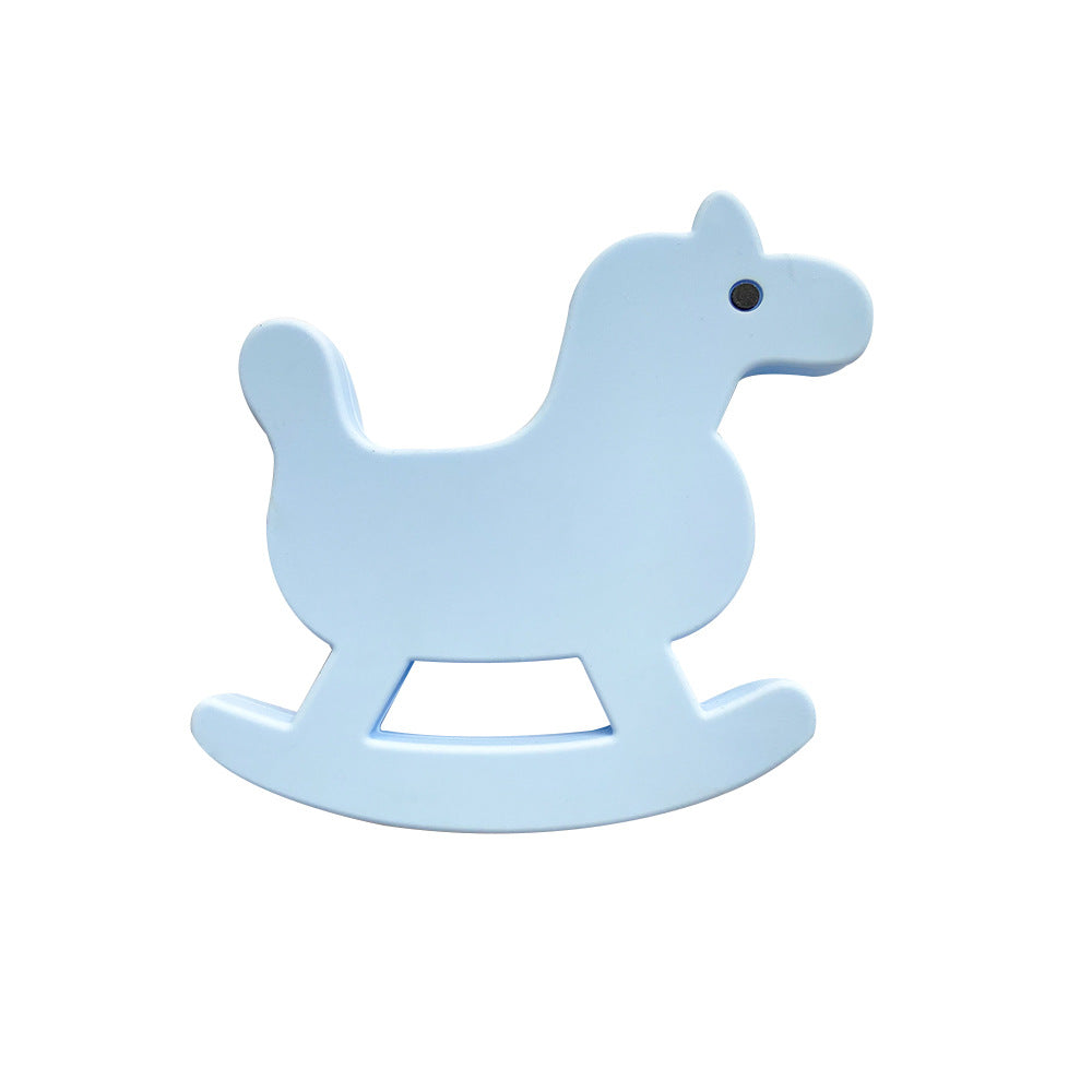 Silicone Focal Beads Trojan Horse Front View 20pcs 13