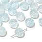 Transparent Floral Round Glass Beads 13mm Pastel Mixed 20pcs 16