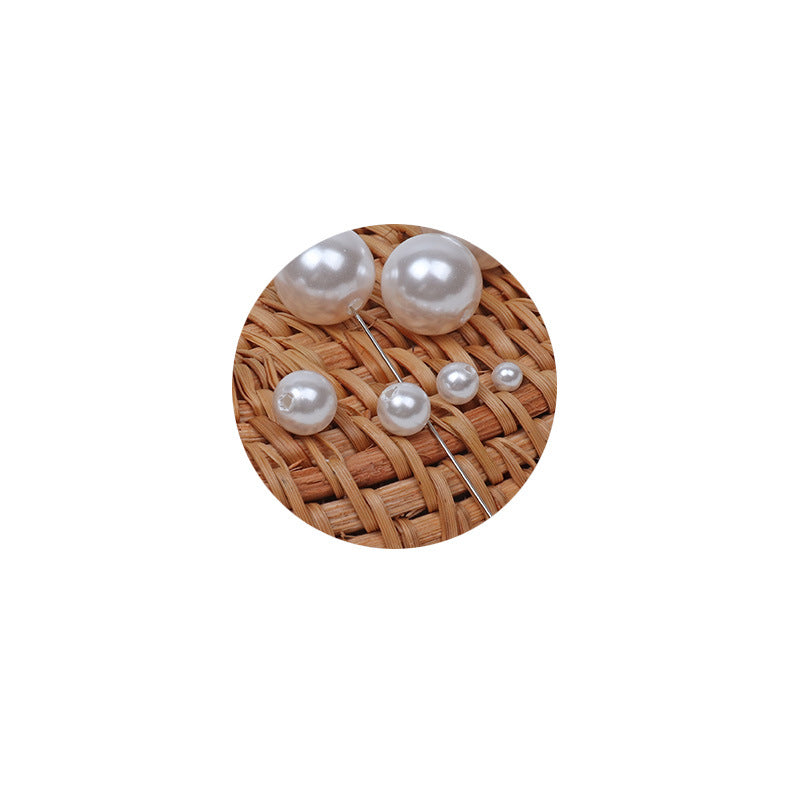 Pearl Round Glass Beads 3-16mm Imitation Ivory Smooth 50pcs 5