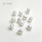 Vintage Shaped Imitation Pearl Acrylic Beads Soft White Luster 10pcs 12