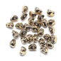 Electroplated Skull Head Glass Beads 8mm x 10mm Iridescent 30pcs 22