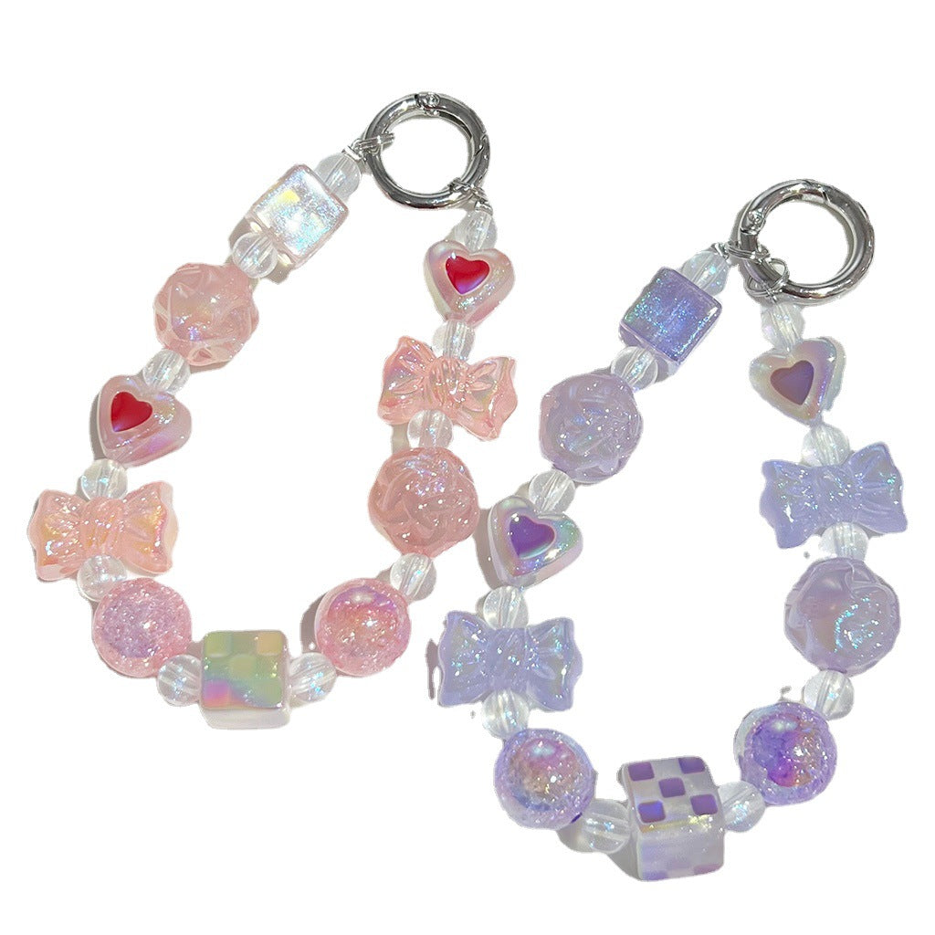 Glow Heart Acrylic Beads 15mm Two-Color Glow In The Dark 50pcs 4