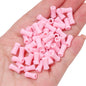 Painted Bamboo Joint Acrylic Beads 5x11mm Glossy Colorful 50pcs 12