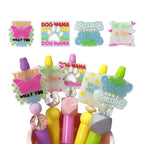 Silicone Focal Beads Phrase Glow In The Dark Vibrant Phrases 20pcs 2