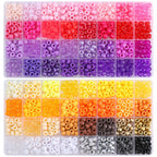 Acrylic Pony Beads 9mm Glossy 32 Colors 640pcs 5