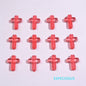 Transparent Cross Acrylic Beads 16mm Colored Glossy 100pcs 8