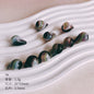 Vintage Spiral Pattern Teardrop Blown Glass Beads 19-25mm 3pcs 12