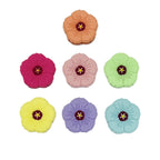 Silicone Focal Beads Flower Pastel Petal Detail 20pcs 2