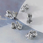 Mythical Chinese Fortune Beast Metal Beads 13mm Antique Silver Gold Bright Silver 30pcs 3