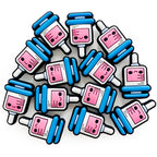 Silicone Focal Beads Syringe Smiling Face Medical Vibe 20pcs 3