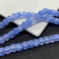 Crackle Flat Circular Glass Beads 6mm 8mm Pastel Mixed Colors 60pcs 7