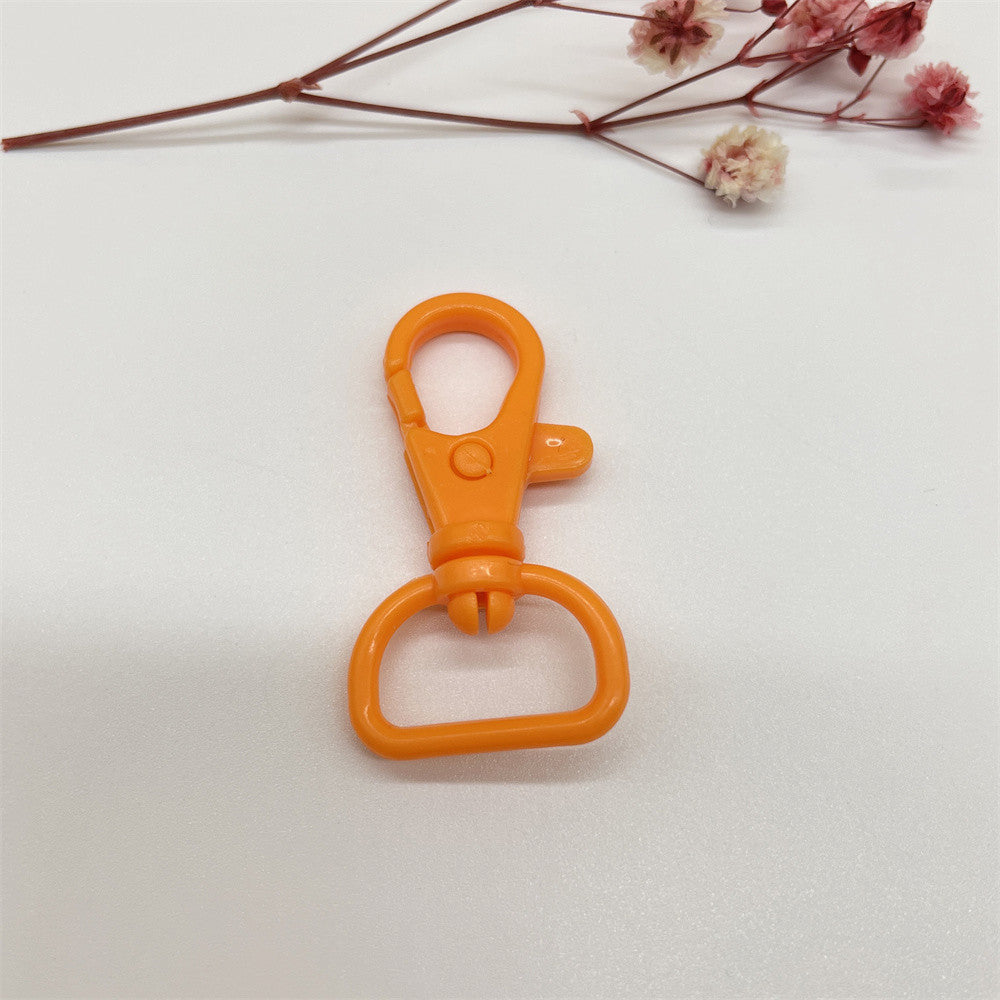 Colorful Plastic Swivel Snap Hook Keychain Clasps 40mm 20pcs 9