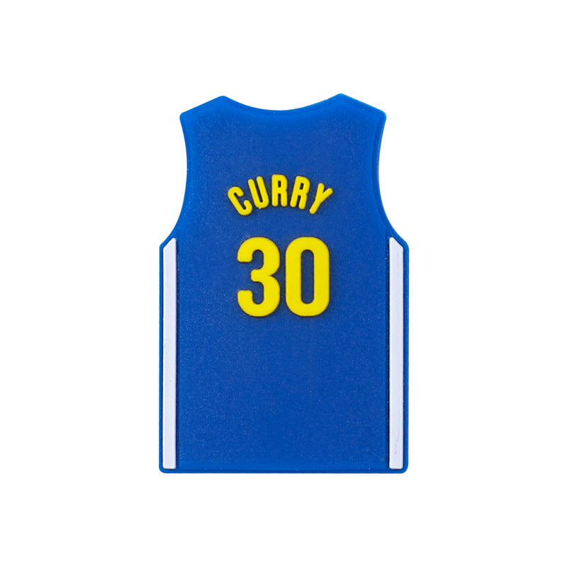 Silicone Focal Beads NBA Jerseys Player Names Numbers 20pcs 5