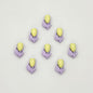 Tulip Metal Beads 14mm Two-Color Baking Painted Alloy 10pcs 15