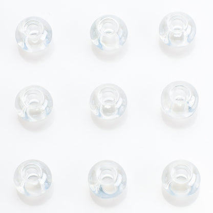 Glass Smooth Spacer Beads 8mm 10mm Large Hole Electroplated 50pcs 10