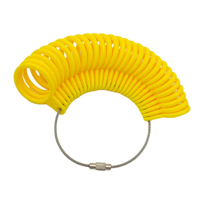 US Ring Sizer Measuring Tool Plastic Metal Fan Shaped 10cm 1pc 6