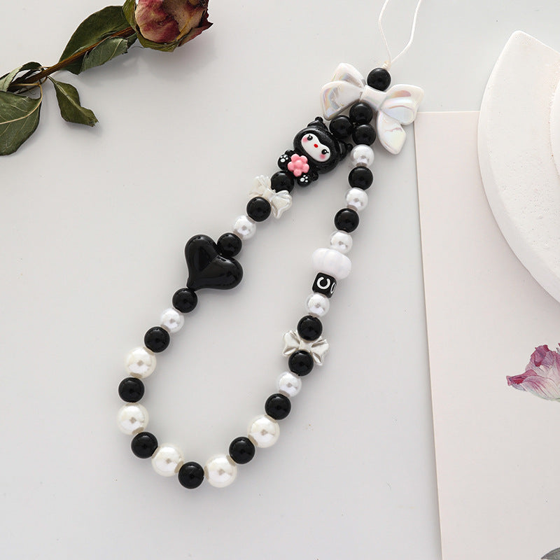 Acrylic Beaded Phone Charm Sanri Figures Colorful 20cm 2pcs 2