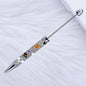 Beadable Pen Plastic Halloween Printed Pumpkin Ghost Spider Bat 10